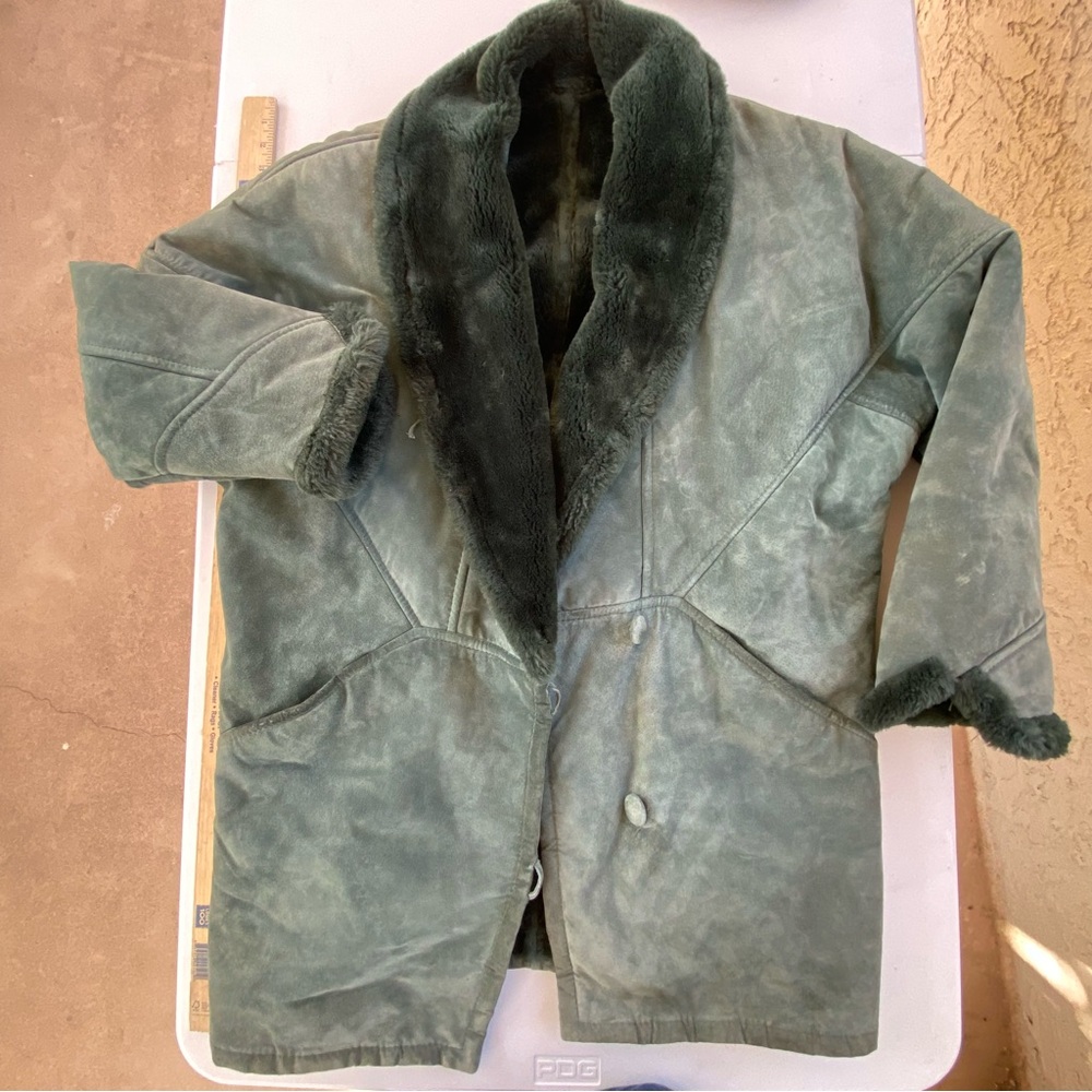 Marvin Richards Vintage Coat Suede and Faux Fur